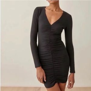 Reformation Cally Ruched Bodycon Mini Dress
